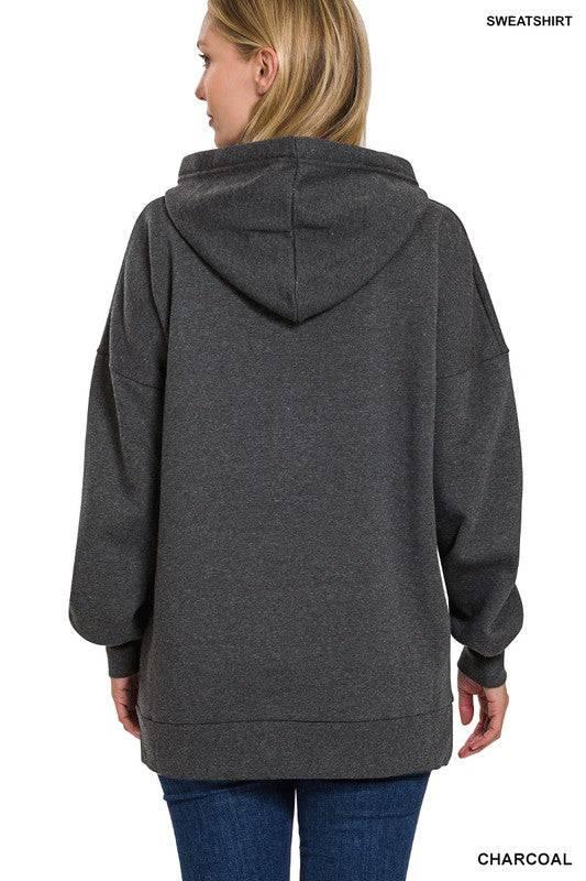 Zenana Loose Fit Hoodie Hoodies