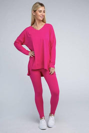 Zenana Long Sleeve Loungewear Set Loungewear