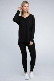 Zenana Long Sleeve Loungewear Set Loungewear