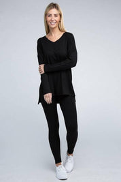 Zenana Long Sleeve Loungewear Set Loungewear