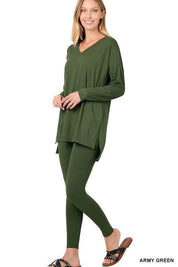 Zenana Long Sleeve Loungewear Set Loungewear