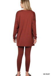 Zenana Long Sleeve Loungewear Set Loungewear