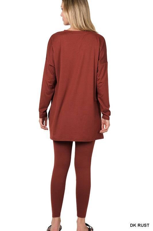 Zenana Long Sleeve Loungewear Set Loungewear