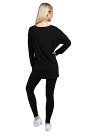 Zenana Long Sleeve Loungewear Set Loungewear