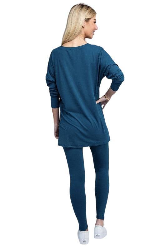 Zenana Long Sleeve Loungewear Set Loungewear