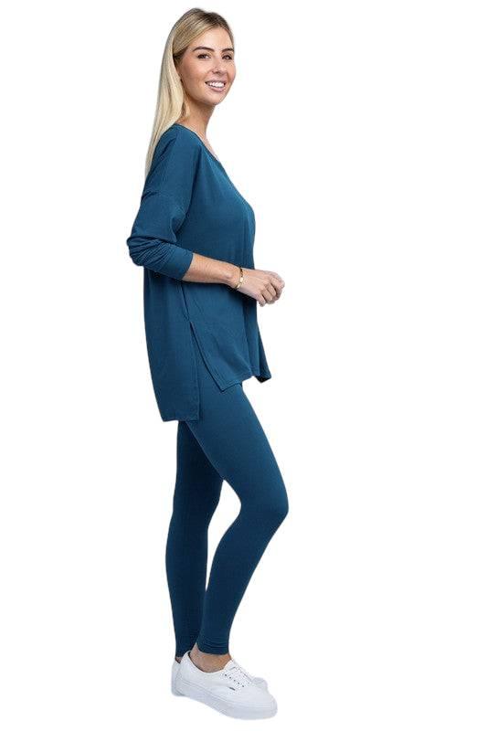 Zenana Long Sleeve Loungewear Set Loungewear