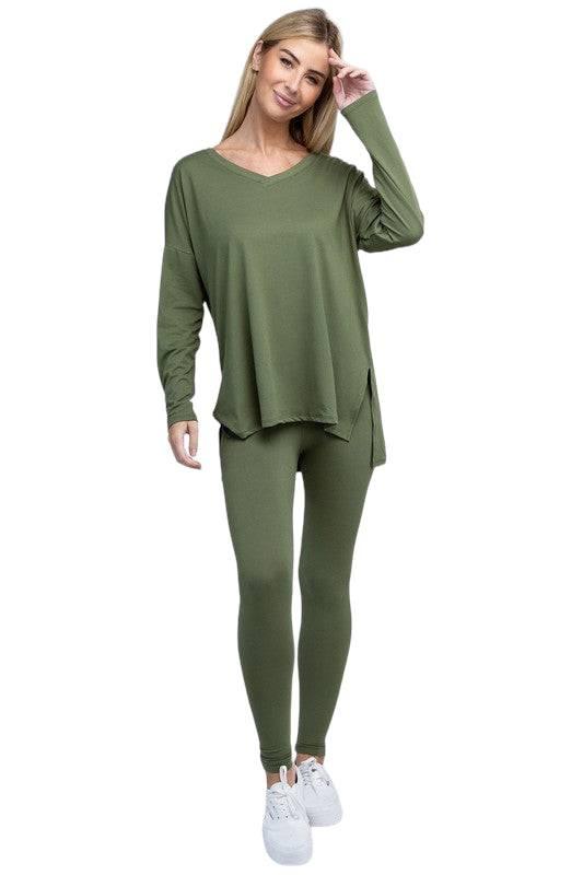 Zenana Long Sleeve Loungewear Set Loungewear