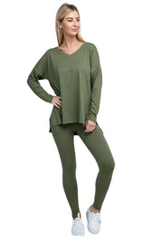 Zenana Long Sleeve Loungewear Set Loungewear