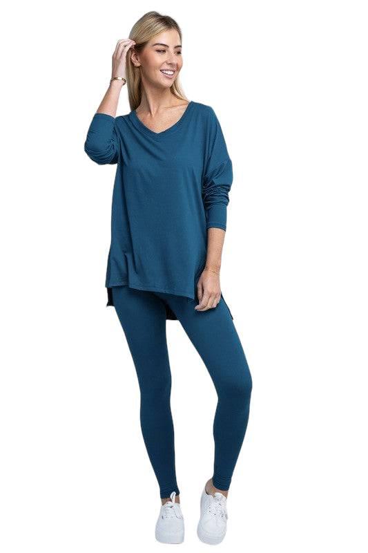 Zenana Long Sleeve Loungewear Set Loungewear