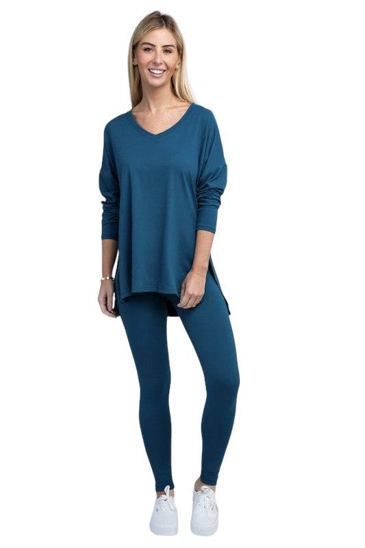 Zenana Long Sleeve Loungewear Set Loungewear