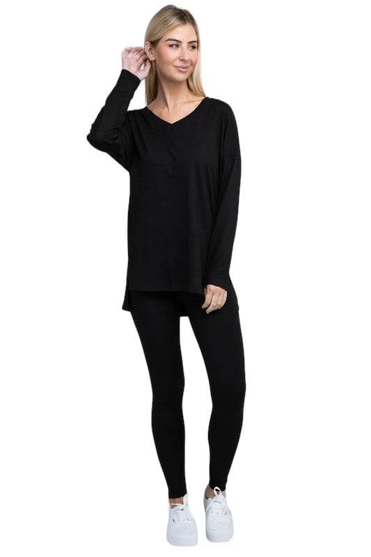 Zenana Long Sleeve Loungewear Set Loungewear