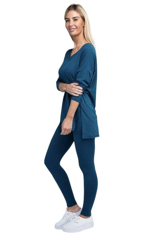 Zenana Long Sleeve Loungewear Set Loungewear