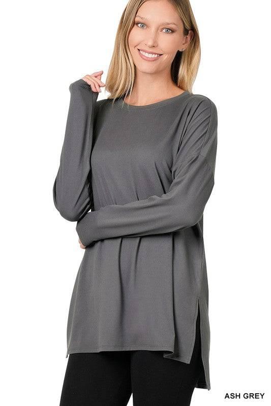 Zenana Long Sleeve Tunic Lounge Set Loungewear