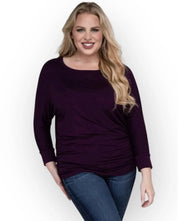 Zenana Plus Size 3/4 Sleeve Top Shirts & Tops