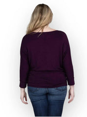 Zenana Plus Size 3/4 Sleeve Top Shirts & Tops