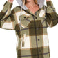 Zenana plaid hooded fleece shacket Shackets