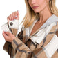 Zenana plaid hooded fleece shacket Shackets