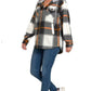 Zenana plaid hooded fleece shacket Shackets