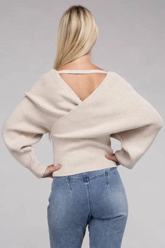 Zenana Cross wrap sweater Sweaters