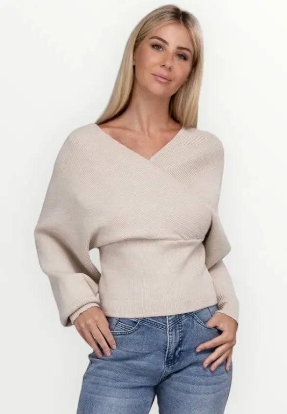 Zenana Cross wrap sweater Sweaters