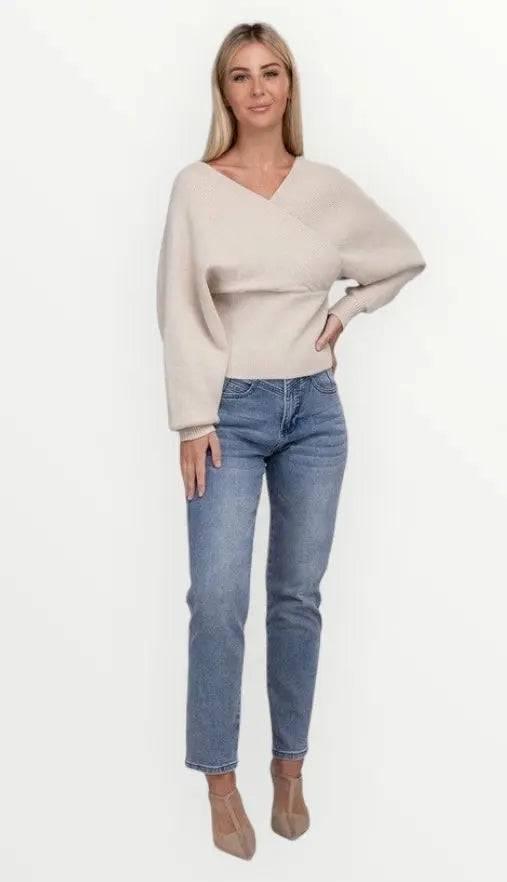 Zenana Cross wrap sweater Sweaters