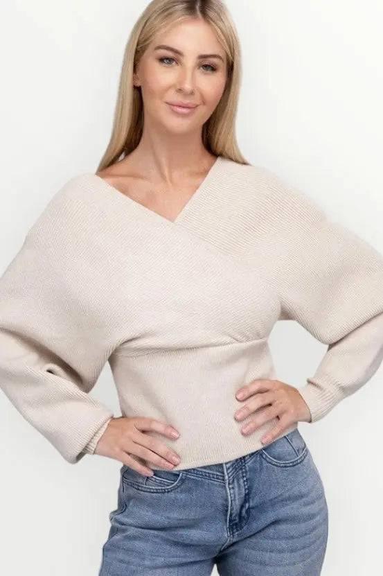 Zenana Cross wrap sweater Sweaters