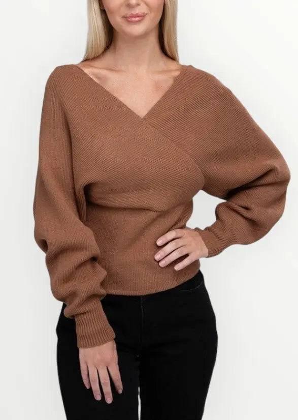 Zenana Cross wrap sweater Sweaters