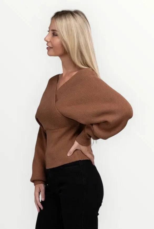 Zenana Cross wrap sweater Sweaters