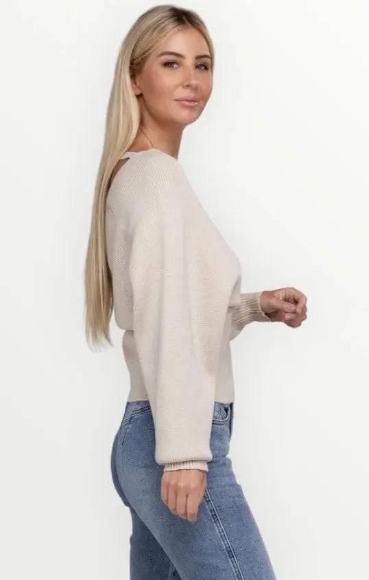 Zenana Cross wrap sweater Sweaters