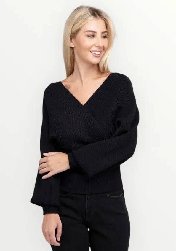 Zenana Cross wrap sweater Sweaters