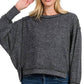 Zenana Exposed Seam Sweater Sweaters