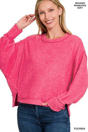 Zenana Exposed Seam Sweater Sweaters