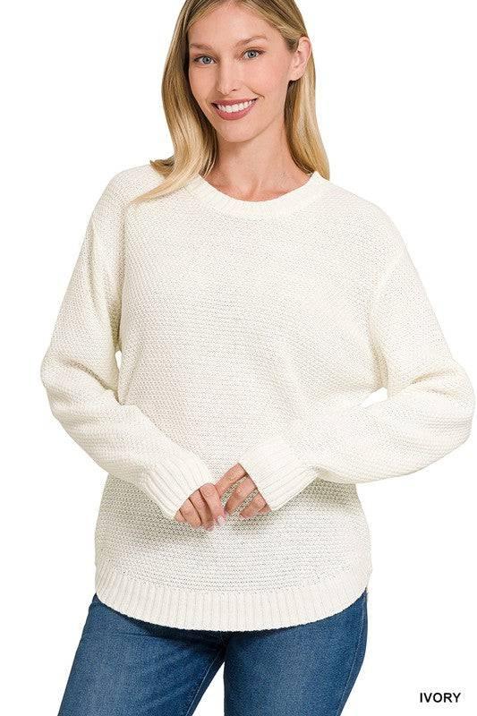 Zenana crew neck sweater Sweaters