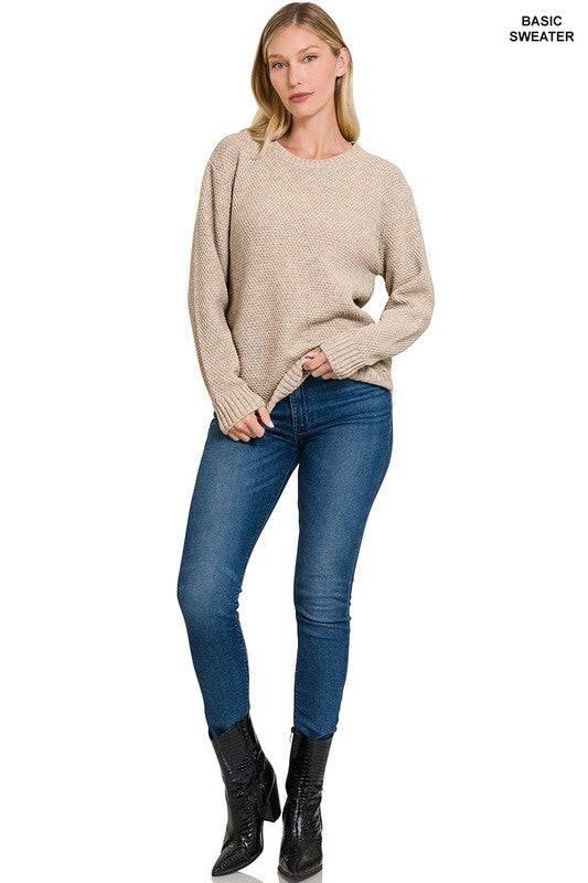 Zenana crew neck sweater Sweaters