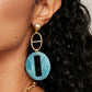 Marbled Resin Mariner Link Earrings Earrings