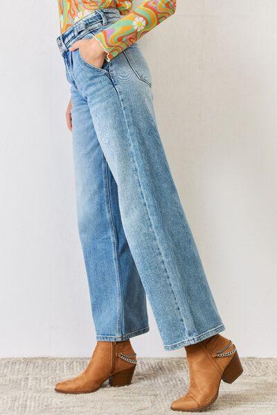 High Waist Wide Leg Kancan Jeans Jeans