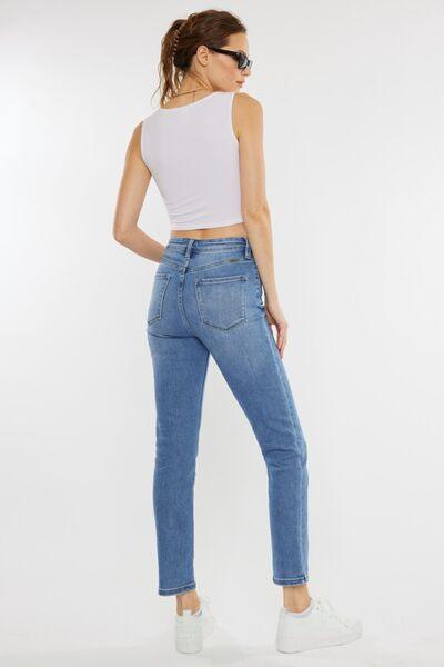 Kancan Full Size Cat's Whiskers High Waist Jeans Jeans