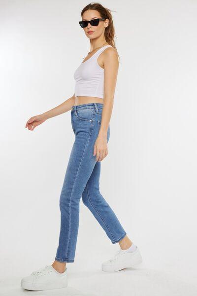 Kancan Full Size Cat's Whiskers High Waist Jeans Jeans