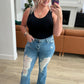 High Rise Heavy Destroyed Flare Jeans Jeans
