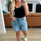 Judy Blue Stretch High Rise Cutoff Denim Shorts Plus Size Shorts