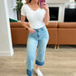 Olivia High Rise Wide Leg Crop Jeans in Medium Wash Jeans
