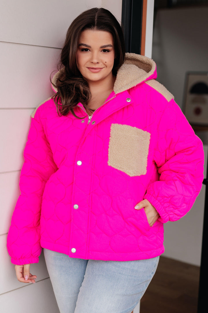 White Birch Quilted Puffer Jacket 3XL Hot Pink Coats & Jackets