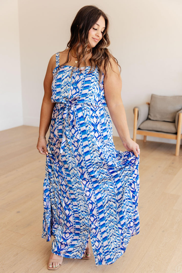 Seas The Day Maxi Dress Blue Maxi Dresses