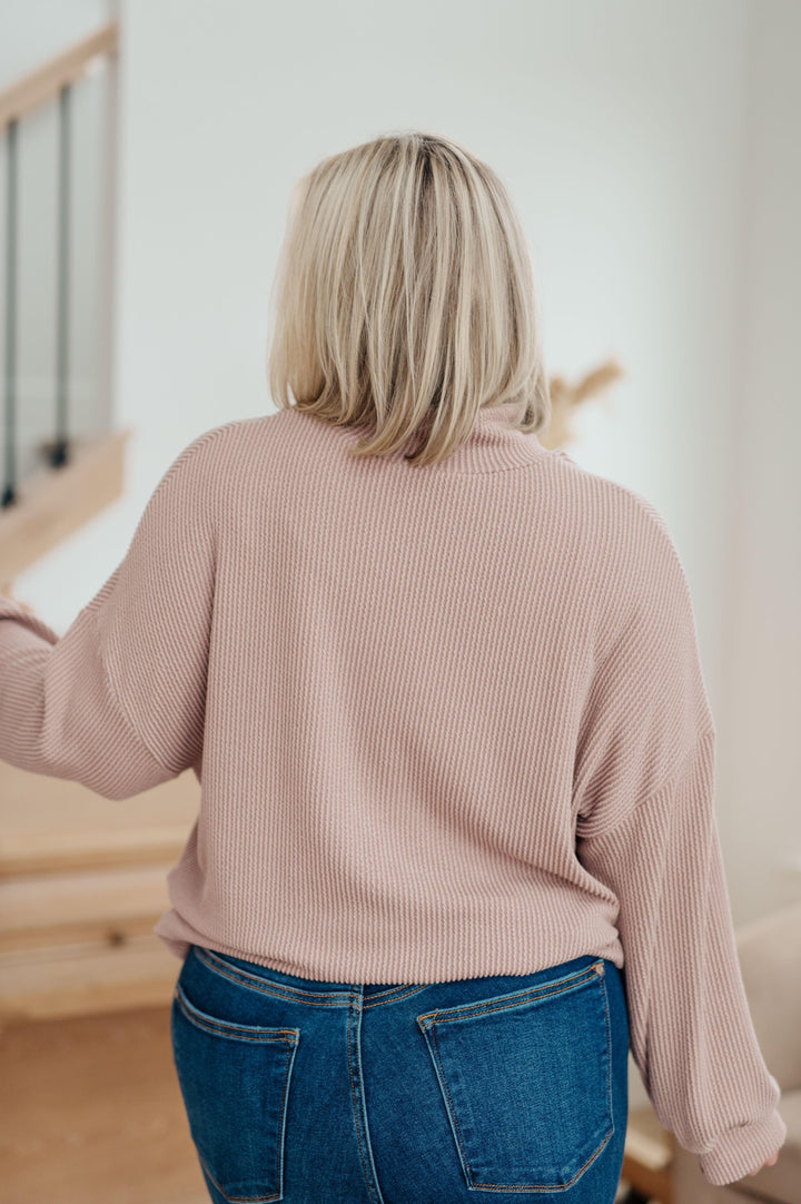 White Birch Plus Size Half Zip Pullover Tops