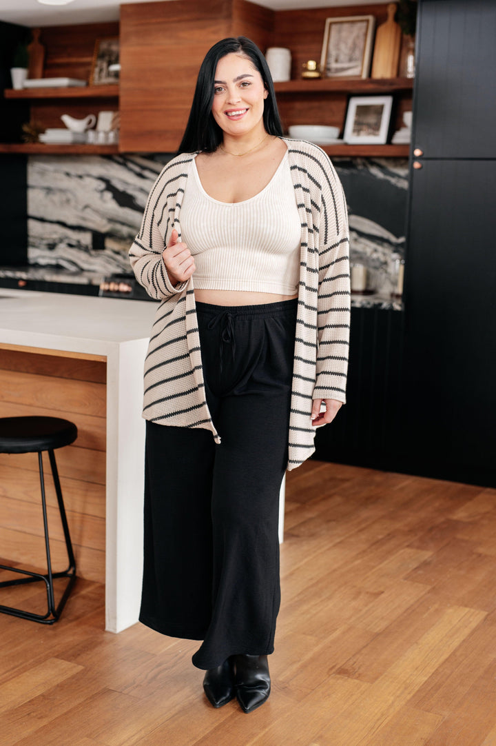 Weekend Adventure Striped Longline Cardigan Cardigans