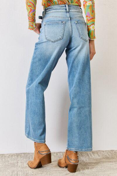 High Waist Wide Leg Kancan Jeans Jeans